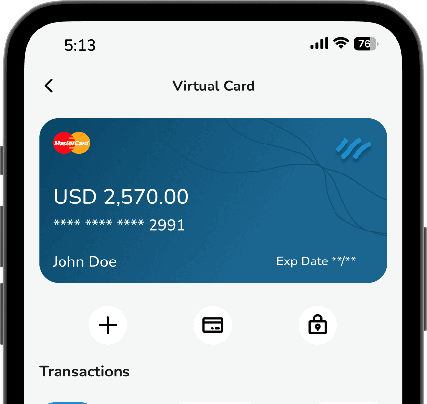 Virtual Card Features